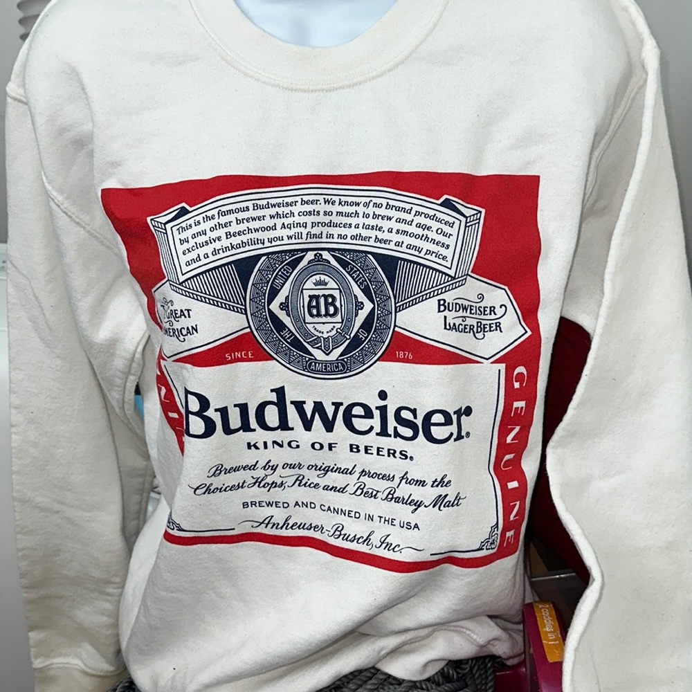 Budweiser sweatshirt small